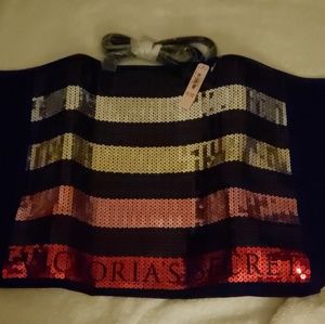 Pink sequined vs bag